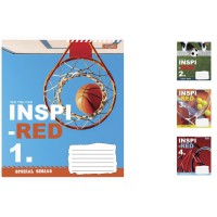 Зошити учнівські 18 аркушів клітинка. 1В Inspired, 25 шт. в упаковці