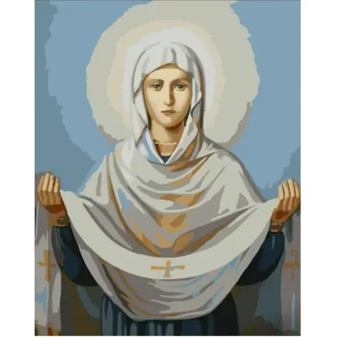 Набір для розпису по номерах Покрова, Strateg, 30x40 см, SS6750