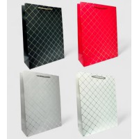 Подарунковий пакет Клітинка 31×42×12 см набір 4 шт bl2502-399