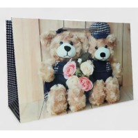 Подарунковий пакет Ведмежата 35×25×12 см 9942