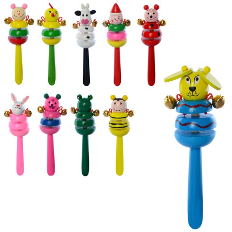 Бубон дерев’яний, 16 см, тварини (В асортименті)