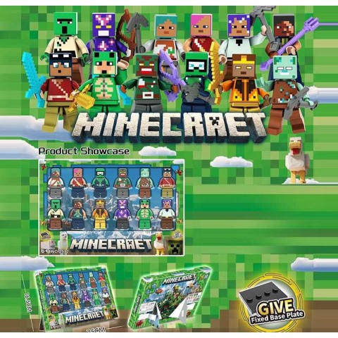 Конструктор Minecraft герої 12 шт у коробці