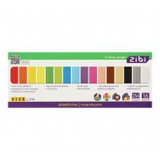 Пластилін кольоровий Zibi KIDS Line 16 кольорів, 256г ZB.6275