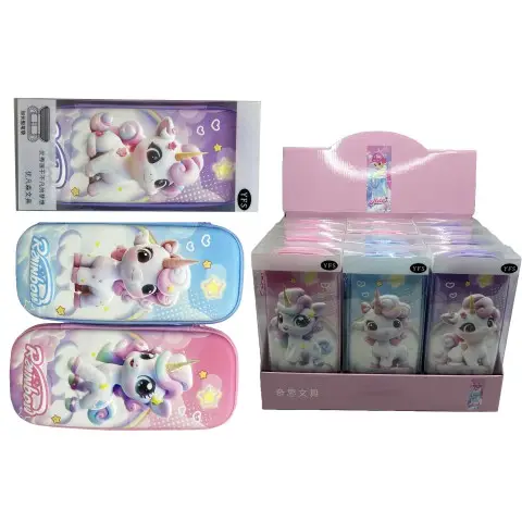 Пенал-косметичка EVA Єдиноріг, 4x4x12 см (В асортименті)