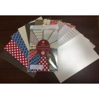 Набір картону та паперу для дизайнерських робіт, 12 аркушів, ТЕ256