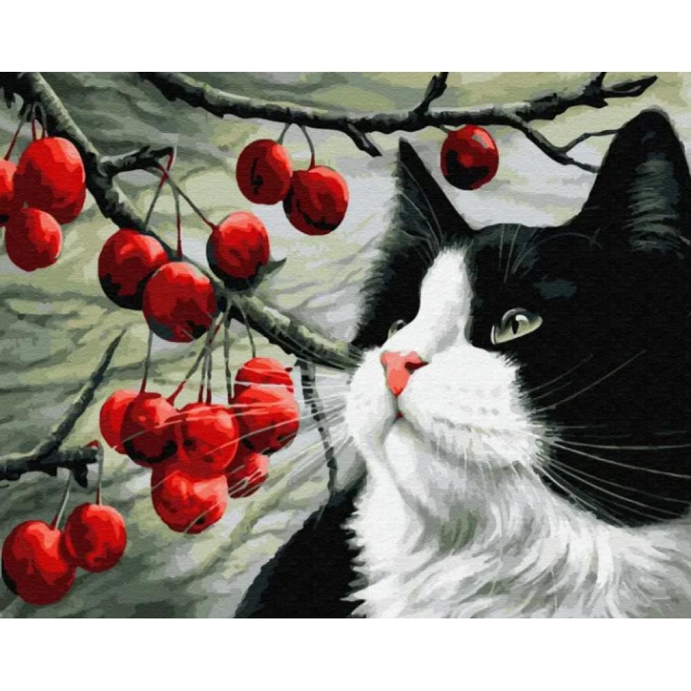 Алмазна мозаїка на підрамнику "Кіт" Josef Otten 40х50см, у картонній упаковці, 71273_BGLE