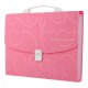 Портфель пластиковий А4/35 мм, Barocco, рожевий
