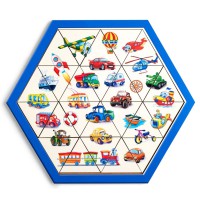 Гра дерев'яна розвиваюча Пазл-головоломка "Транспорт" Ubee ПСФ024