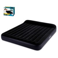 Велюрова кровать з підголівником, 183x203x25 см, 64144