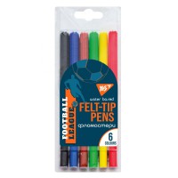 Фломастери Yes Football, 6 кольорів