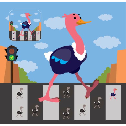 Дитяча книга аплікацій "Дитяча школа" 403402 з наклейками