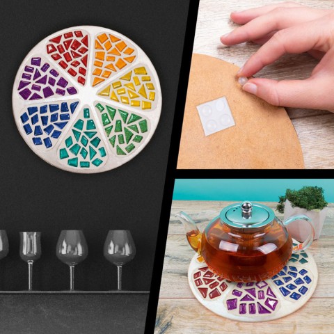 Набір для творчості скляна мозаїка "Квітка" MA2034, 2 рівень