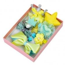 Набір аксесуарів для волосся YG0058(Yellow) 10 шпильок в комплекті