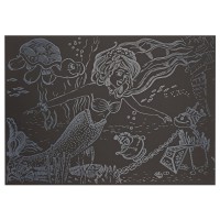 Гравюра А5 "Русалонька" ГрА5с-29 економ-варіант у пакеті 21 х 14,8 см