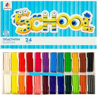 Набір для ліплення пластилін "School" 200319G 24 кольори