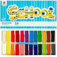 Набір для ліплення пластилін "School" 200319G 24 кольори