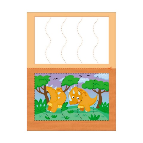 Розвиваючі зошити "Динозаврики" 20410 пазли-розрізалки