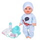 Дитяча іграшка Пупс YL2435A-2 33 см, п'є, звукові ефекти, аксесуари в наборі