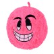 М'яка іграшка м'яч-Смайл FG240408053A розмір 25 см Рожевий