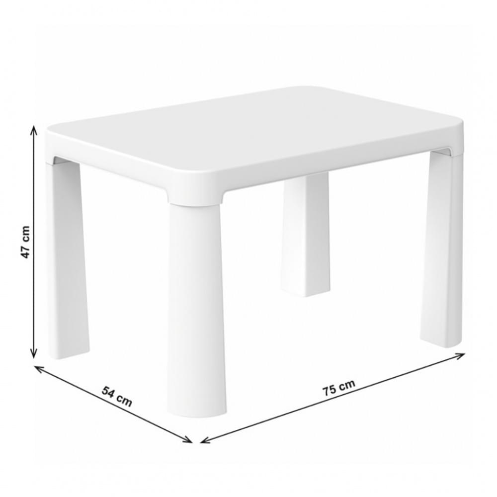 Дитячий ігровий столик 0402ТХК білий пластик 75х54х47 см
