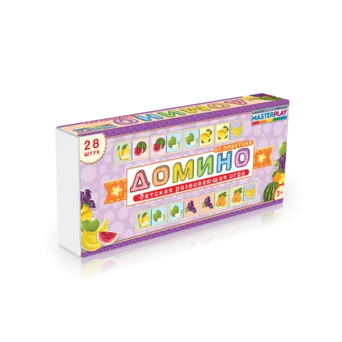 Дитяча настільна гра доміно "Фрукти" 1-092 від 3х років