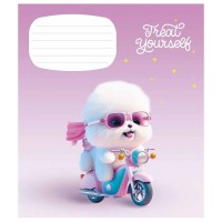 Зошит учнівський "Cute little animals" 012-3333K-3 в клітинку, 12 аркушів