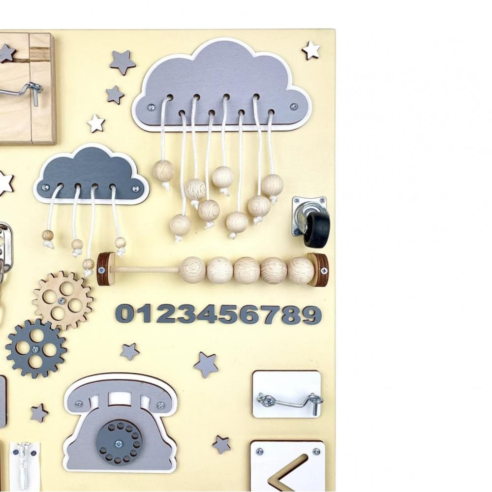 Розвиваюча іграшка для малюків Бізіборд TG100007, 60х40 см, Жовтий