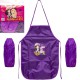 Фартух дитячий з нарукавниками для дівчаток CR5530(Violet) 54х37 см (91392)