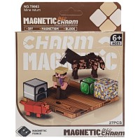 Дитячий магнітний конструктор Minecraft 9963, 27 деталей