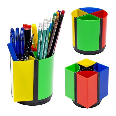 Склянка для ручок COLOR-IT 468 пластикова 10х10х11 см