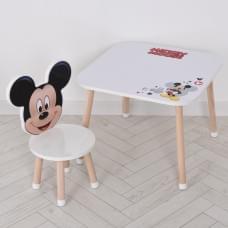 Дерев'яний дитячий столик M 502-8-3 зі стільчиком
