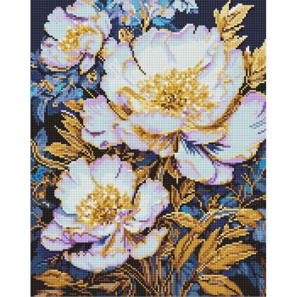 Алмазна мозаїка "Елегантні квіти" ©art_selena_ua AMO8152, 40х50 см