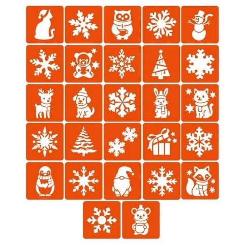 Набір для біо-тату "Зима - глітер" set-winter-glitter