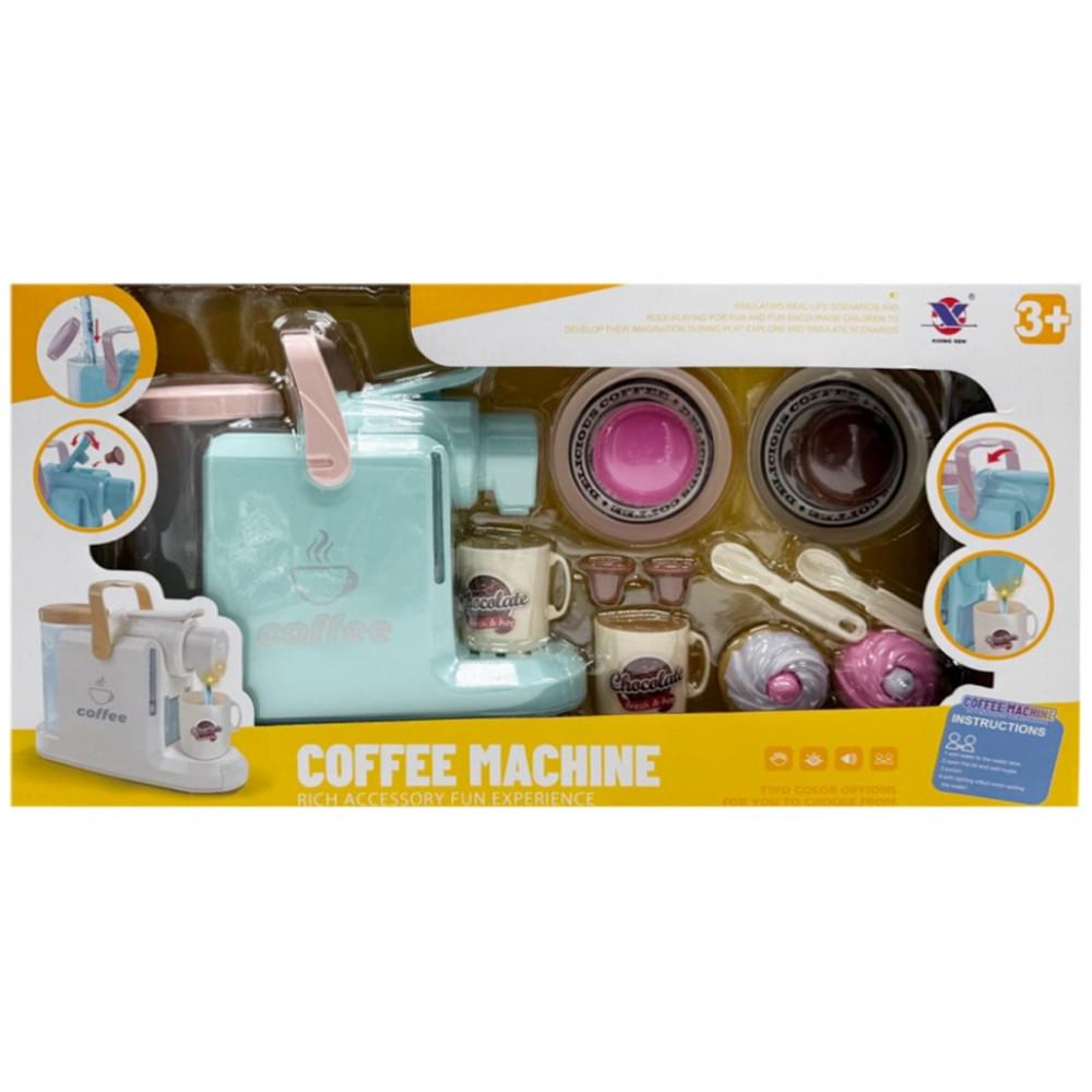 Дитяча побутова техніка "Кофемашина" XS-25097(Turquoise) світлові та звукові ефекти