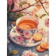Картина за номерами "Квітковий чай" ©art_selena_ua KHO5722, 30х40 см