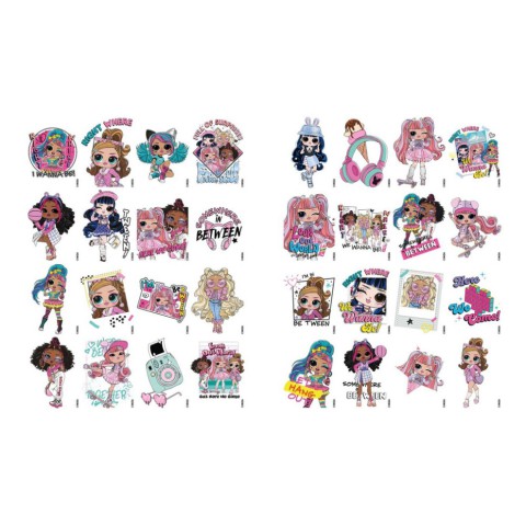 Дитяча книжка-розмальовка "Tweens Emma Emo" LCB8 зі стікерами