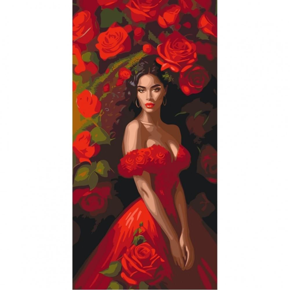 Картина за номерами "Спокуса в червоному" 10145-AC 40х80 см