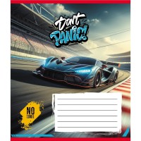 Зошит учнівський "Без паніки" 012-510164C-3 в косу лінію, 12 аркушів