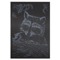 Гравюра А5 "Єнот" ГрА5с-24 економ варіант у пакеті 21 х 14,8 см