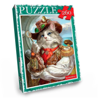 Пазл "Кіт у капелюсі" Danko Toys C260-13-01, 260 ел.