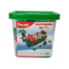 Конструктор "Вантажівка" 013888/10 в пластиковому боксі, 95 деталей