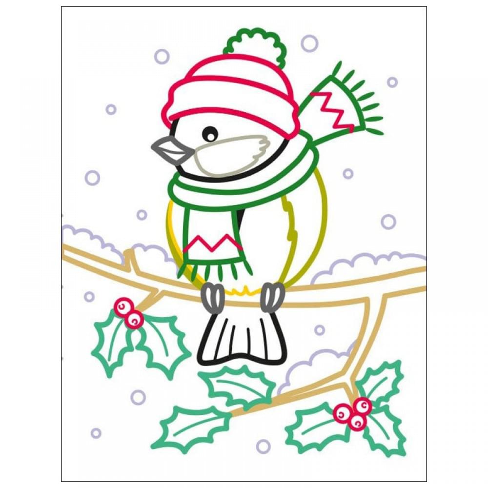 Дитячі кольорові розмальовки "Санта і друзі" 18712, 2-3 роки