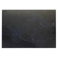 Гравюра А4 "Мотоцикл-1" ГрА4-12с економ варіант в пакеті 29,7х21 см