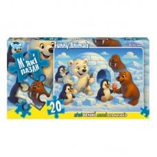 Дитячі м'які пазли "Funny Animals" S20-10-15, 20 елементів
