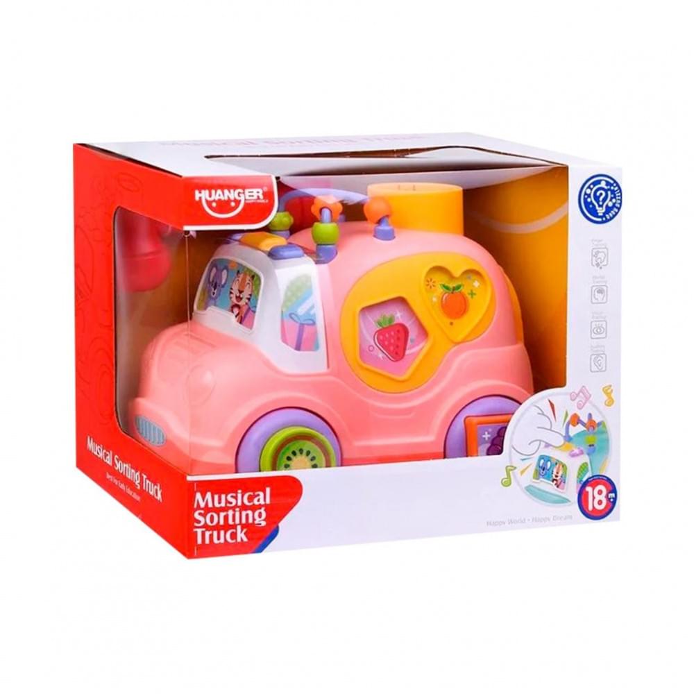 Дитяча розвиваюча іграшка "Машинка-сортер" HE0548 музика, світло, 24 см