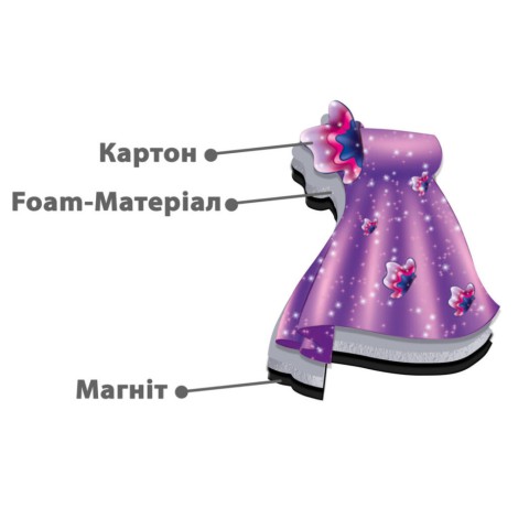 Магнітна гра Одевашка "Блондинка" Vladi Toys VT3204-30 Укр