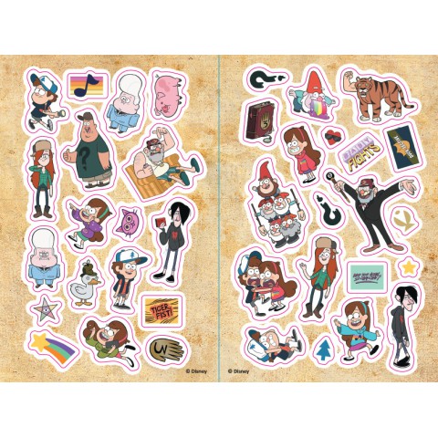 Дитяча розфарбовка з наклейками. Герої: Дісней, Гравіті Фолз, Мейбл і Пухля 1271014