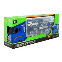 Дитячий трейлер із машинками PS006-3 у наборі 6 машинок