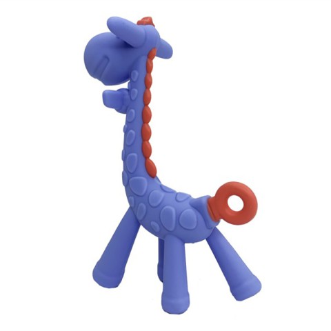 Силіконовий прорізувач "Жираф" MGZ-0416(Violet) у футлярі