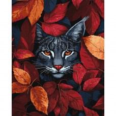 Картина за номерами "Осіння рись" KHO6699, 40x50 см